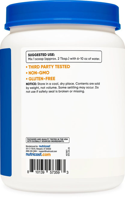 Nutricost Dextrose Pulver 2 Pfund – Nicht-GMO, Glutenfrei