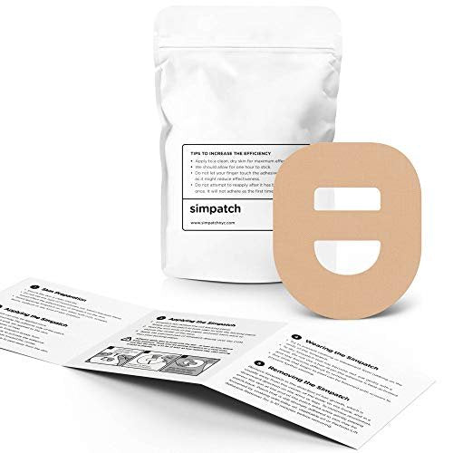 SIMPATCH Klebepflaster für Omnipod mit Gurt – 25er Pack (Hautfarben)