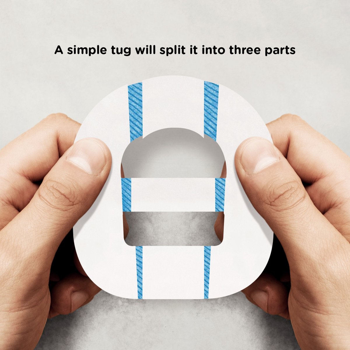 SIMPATCH Klebepflaster für Omnipod mit Gurt – 25er Pack (Hautfarben)