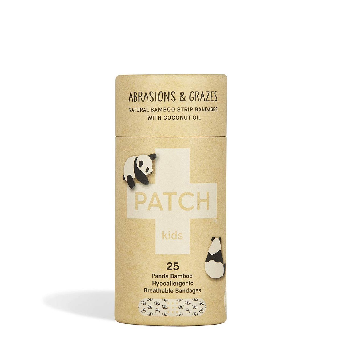 Patch Kokosöl Bambus-Wundpflaster Strips 25 Stück, 25 CT