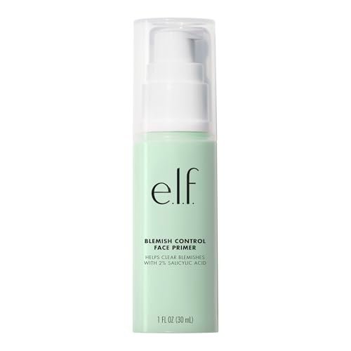 e.l.f. Blemish Control Face Primer – Beruhigender & feuchtigkeitsspendender Make-up Primer zur Bekämpfung von Unreinheiten, für langanhaltendes Make-up, vegan & tierversuchsfrei, 30 ml