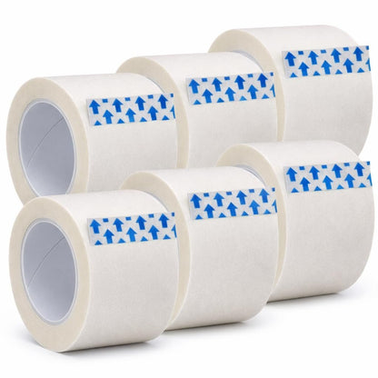 Vakly Paper Medical Tape 1 Zoll x 10 Yard (6 Rollen) – Mikroporöses, atmungsaktives, hautfreundliches Erste-Hilfe-Klebeband, latexfrei, hypoallergen