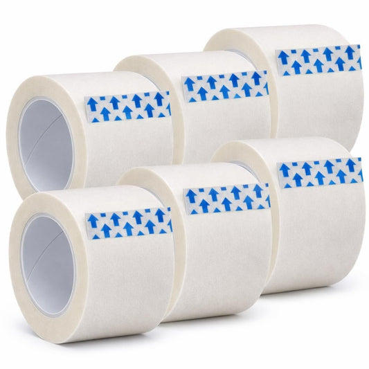 Vakly Paper Medical Tape 1 Zoll x 10 Yard (6 Rollen) – Mikroporöses, atmungsaktives, hautfreundliches Erste-Hilfe-Klebeband, latexfrei, hypoallergen