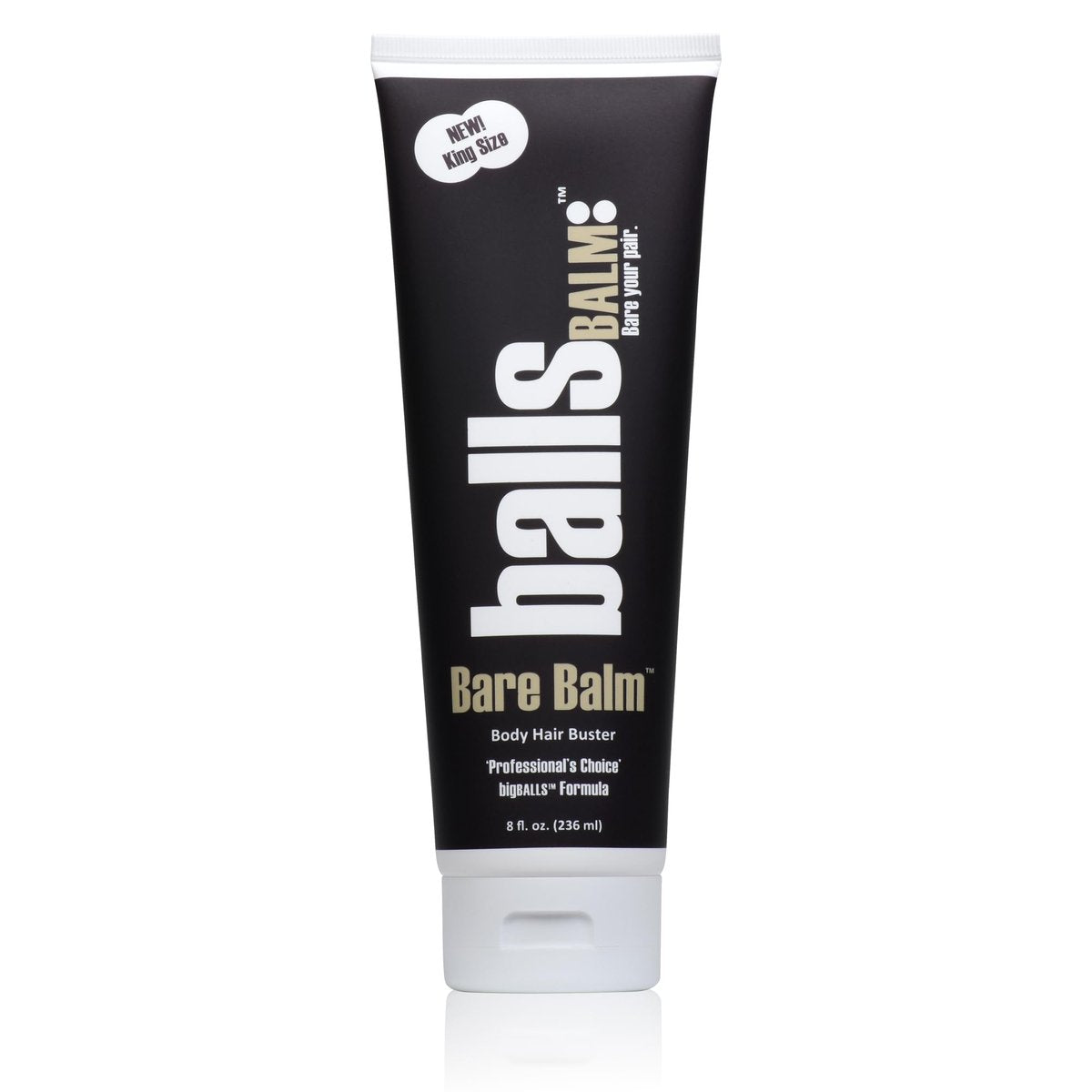 Bare Balm – Körperhaar-Management-Creme (Professionelle Wahl || Big Balls Formula) 237 ml