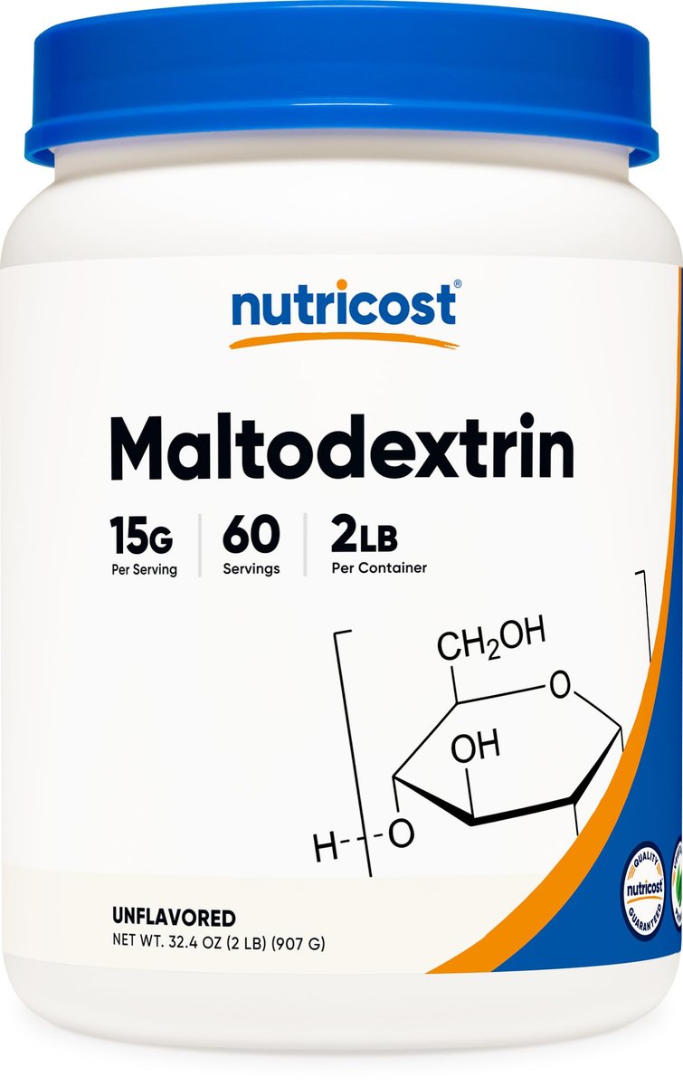 Nutricost Maltodextrin Pulver 2LB – Glutenfrei, Non-GMO
