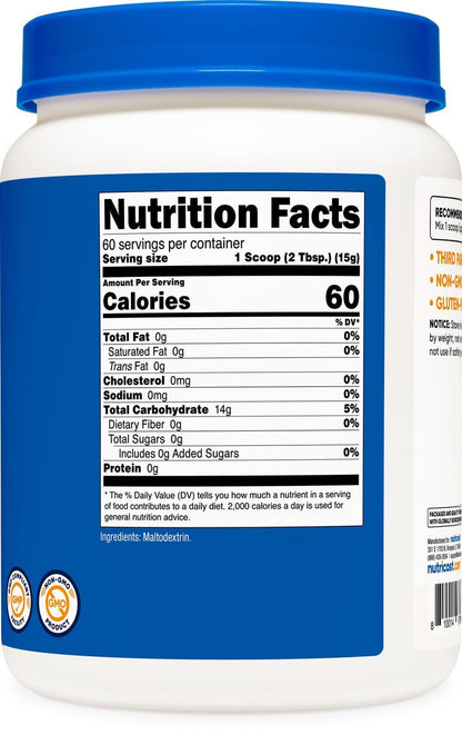 Nutricost Maltodextrin Pulver 2LB – Glutenfrei, Non-GMO