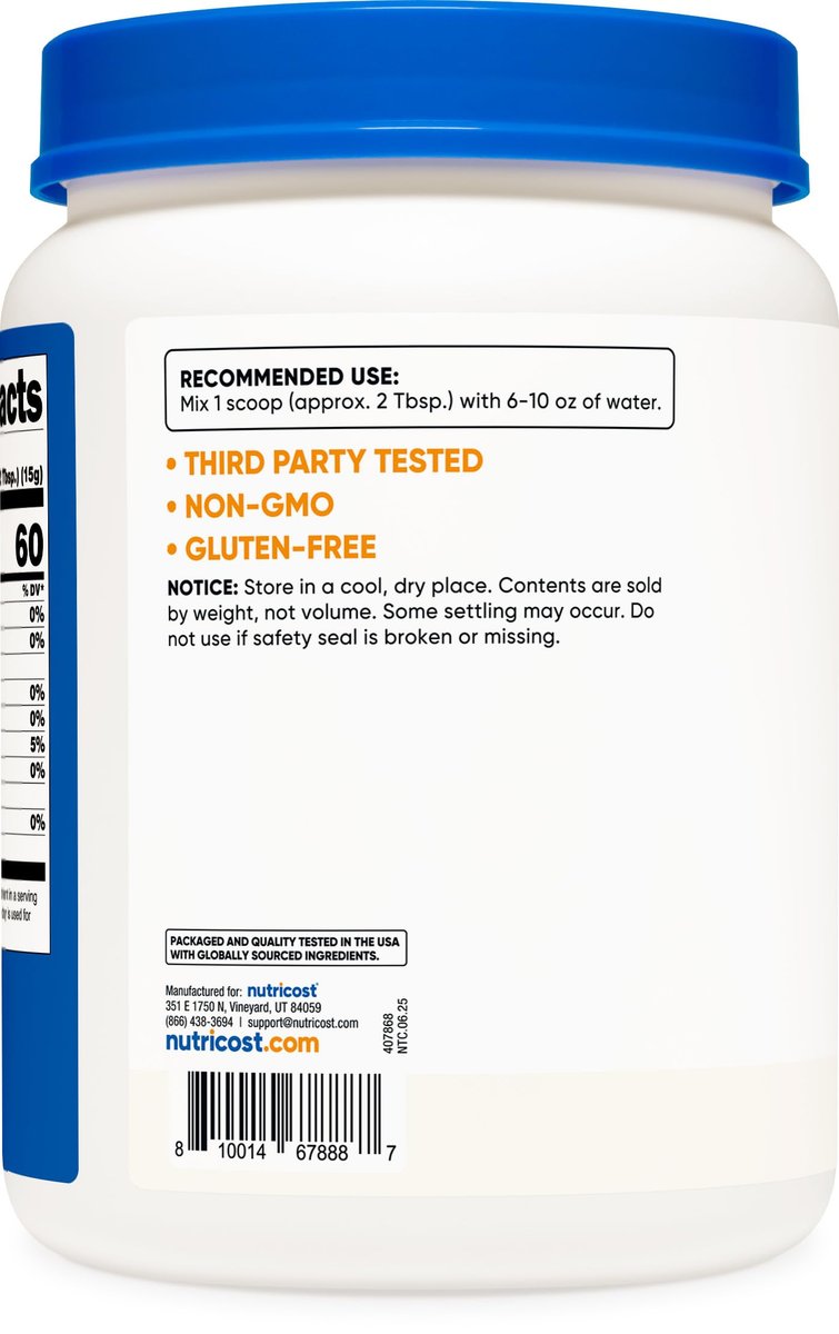 Nutricost Maltodextrin Pulver 2LB – Glutenfrei, Non-GMO