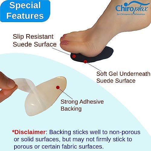 Chiroplax High Heel Pads – Ball-of-Foot Kissen für Damen (4 Paar) – Beige, normale Dicke – Anti-Rutsch-Einlegesohlen für Vorfußschmerz
