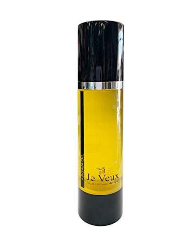 Je Veux Bio-Arganöl mit Oblepicha, Neemöl & Mineralien – 2,7 oz (50 ml) – 100% reine Inhaltsstoffe – Feuchtigkeitsspendende Haarbehandlung für die Kopfhaut