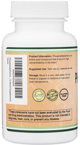 Phosphatidylserin Komplex 300 mg pro Portion, 120 Kapseln von Double Wood Supplements
