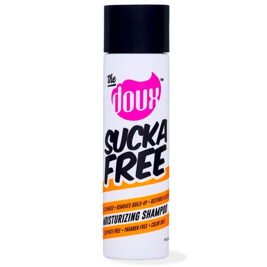 The Doux SUCKA FREE Feuchtigkeitsshampoo für Lockiges Haar – Sulfatfreies Shampoo für Frauen mit Sheabutter, Aloe & Seidenaminosäuren – Alternative zu Shea Moisture für natürliches & coloriertes Haar