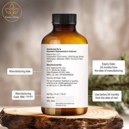 Majestic Pure Zedernholz Ätherisches Öl - 100% Rein und Naturrein - 4 Fl Oz mit Glaspipette