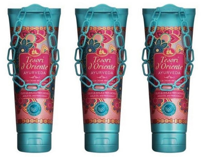 Tesori d'Oriente Ayurveda Aromatische Duschcreme – 250 ml (3er-Pack) – Pflegende Körperreinigung mit ayurvedischen Essenzen