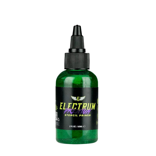 Electrum Tattoo Transfer Gel Lösung – 60 ml Stencil Gel für Tattoo-Schablonen, Kohlepapier & Marker, hergestellt in den USA von Tätowierern