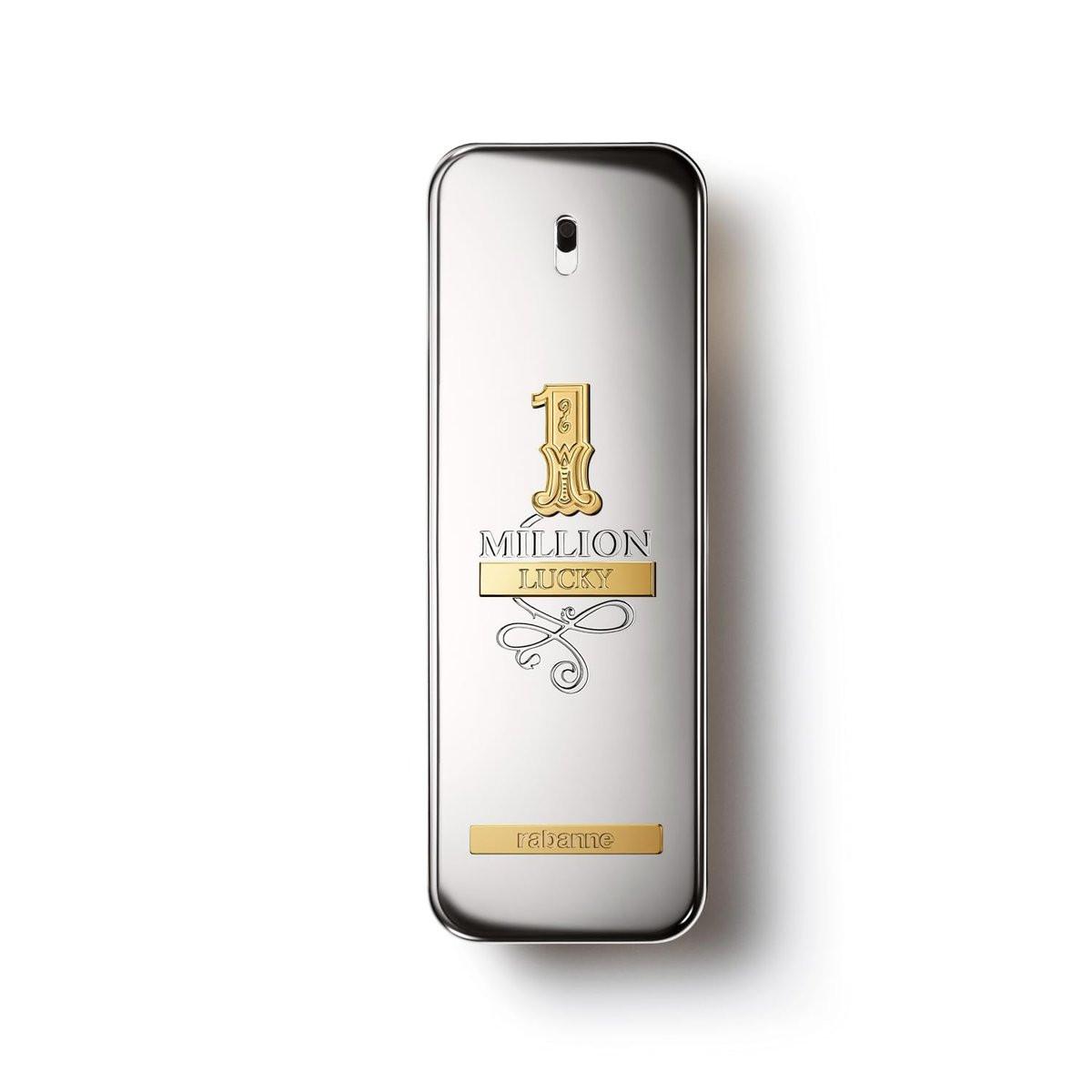 Rabanne 1 Million Lucky Eau de Toilette – Holziger Aromatischer Herrenduft mit Haselnuss, Pflaume & Zedernholz – Langanhaltendes Parfümspray, 100 ml