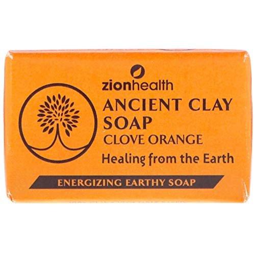 Zion Health Ancient Clay Orange Clove Seife – 6er-Pack, 170 g Riegel