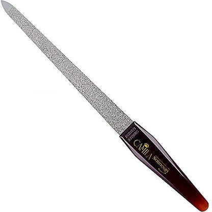 Camila Solingen CS18 Saphir-Nagelfeile für Natürliche Nägel, Doppelseitig Grob und Fein, 7 Zoll, für Maniküre und Pediküre