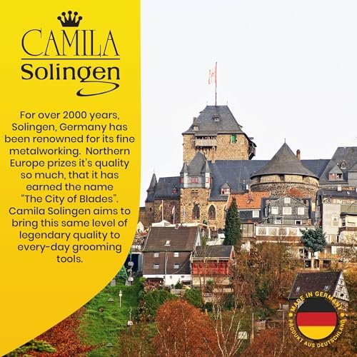 Camila Solingen CS18 Saphir-Nagelfeile für Natürliche Nägel, Doppelseitig Grob und Fein, 7 Zoll, für Maniküre und Pediküre