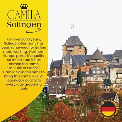 Camila Solingen CS18 Saphir-Nagelfeile für Natürliche Nägel, Doppelseitig Grob und Fein, 7 Zoll, für Maniküre und Pediküre