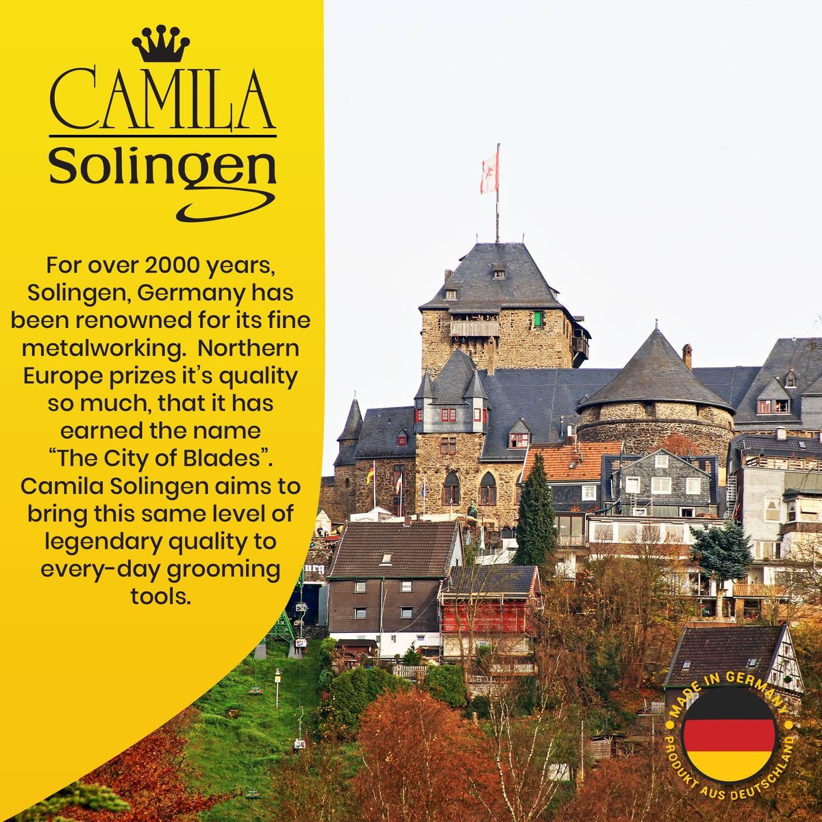 Camila Solingen CS18 Saphir-Nagelfeile für Natürliche Nägel, Doppelseitig Grob und Fein, 7 Zoll, für Maniküre und Pediküre