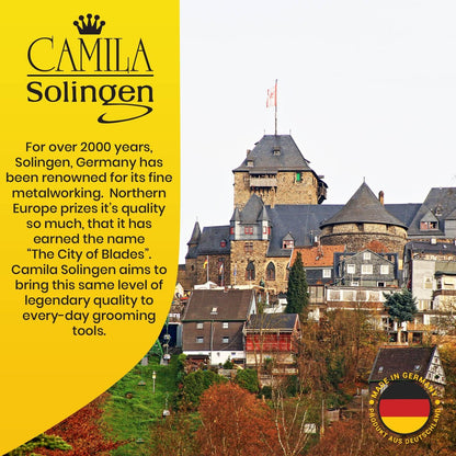 Camila Solingen CS18 Saphir-Nagelfeile für Natürliche Nägel, Doppelseitig Grob und Fein, 7 Zoll, für Maniküre und Pediküre