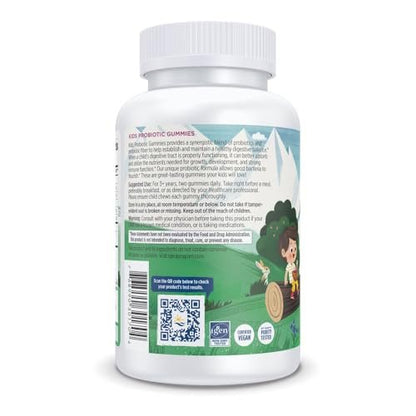 Nordic Naturals Kids Nordic Flora Probiotic Gummies, Merry Berry Punch - 60 Gummis - 1,5 Milliarden KBE & Präbiotische Ballaststoffe - Vegan, Non-GMO - 30 Portionen