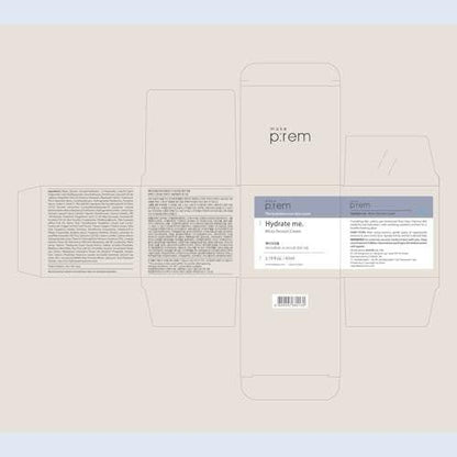 MAKE P:REM Hydrate Me. Micro Tension Cream – Feuchtigkeitsspendende Gesichtscreme mit Gel-Textur für trockene, empfindliche, fettige und zu Akne neigende Haut, 65 ml
