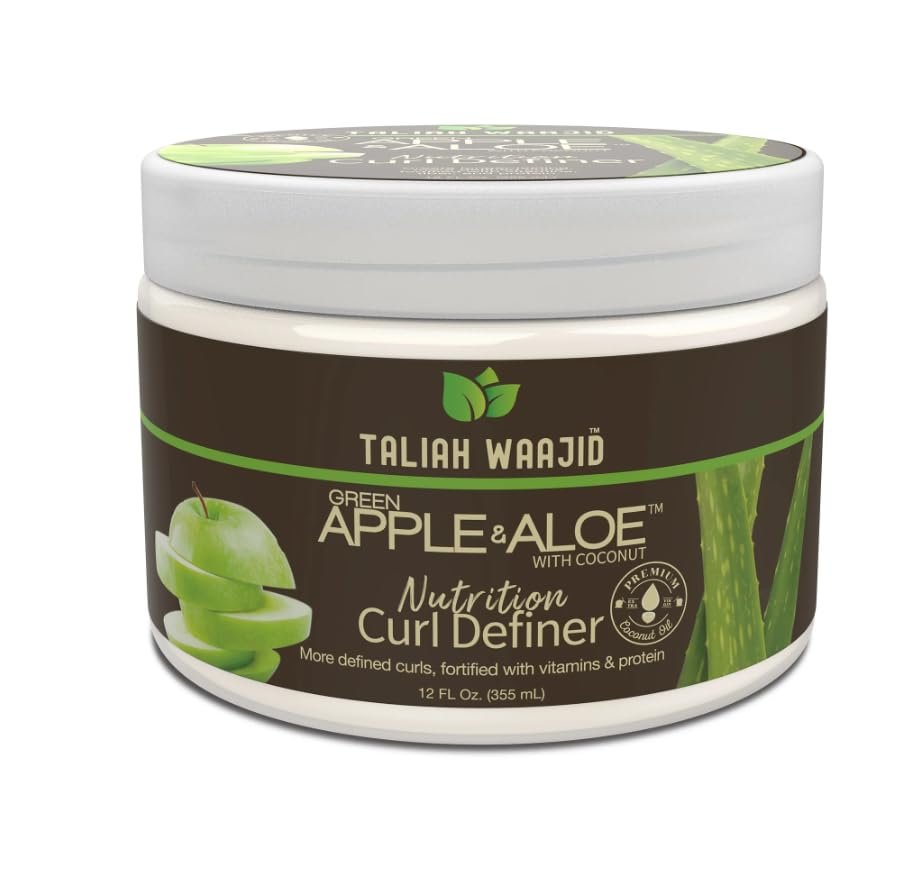 Taliah Waajid Curl Definer mit grünem Apfel & Aloe – Locken definieren & pH-Wert ausgleichen – für welliges, lockiges und krauses Haar – 100% parabenfrei – 12 oz
