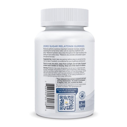 Nordic Naturals Zero Sugar Melatonin Gummies, Himbeere - 60 Gummis - 1,5 mg Melatonin - Großartiger Geschmack - Erholsamer Schlaf, Antioxidative Unterstützung - Nicht-GMO, Vegan - 60 Portionen