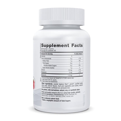 Nordic Naturals Zero Sugar Melatonin Gummies, Himbeere - 60 Gummis - 1,5 mg Melatonin - Großartiger Geschmack - Erholsamer Schlaf, Antioxidative Unterstützung - Nicht-GMO, Vegan - 60 Portionen