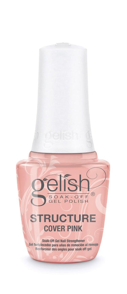 Gelish Brush On Structure Gel – Selbstnivellierender Aufbau-Gel für starke, langanhaltende Nagelmodellage (Cover Pink, 15 ml)