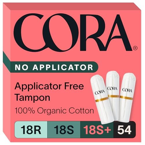 Cora Bio-Baumwoll-Tampons ohne Applikator Multipack (18 Regular, 18 Super, 18 Super Plus)