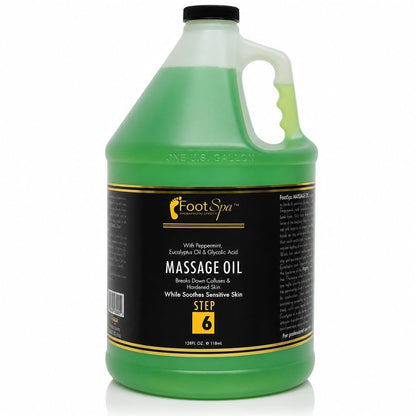 Foot SPA Eukalyptus Massageöl für Profi und Zuhause | Massage & Melt Formel – Schnell einziehend, rückstandsfrei für tiefe Entspannung und revitalisierte Haut | 128 Oz