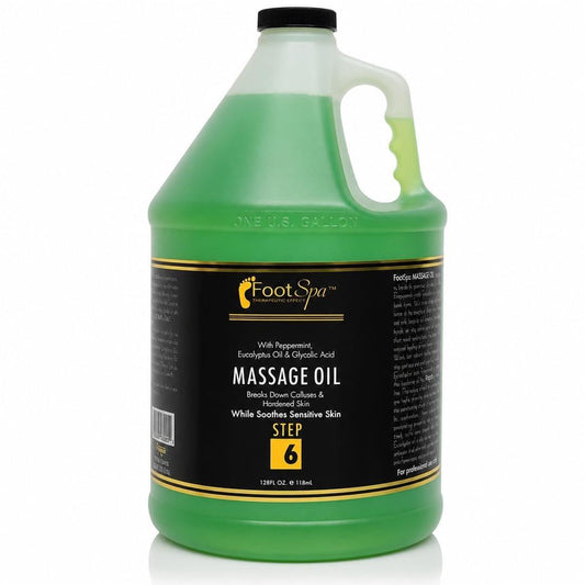 Foot SPA Eukalyptus Massageöl für Profi und Zuhause | Massage & Melt Formel – Schnell einziehend, rückstandsfrei für tiefe Entspannung und revitalisierte Haut | 128 Oz