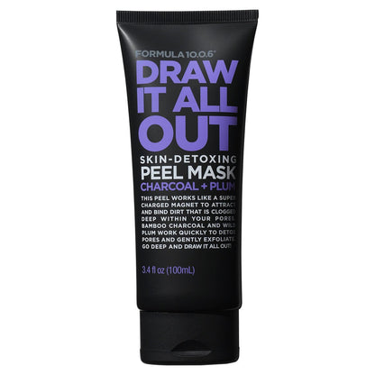 FORMULA 10.0.6 Draw It All Out Hautentgiftende Aktivkohle-Peeling-Maske 3,4 fl oz (100 ml)