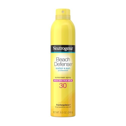 Neutrogena Beach Defense SPF 30 Sonnenspray – Breitbandschutz, leicht & schnell einziehend, ohne Oxybenzon & Octinoxat, Hawaii Act 104 konform, Gesichts- & Körpersonnenschutz, 240 ml
