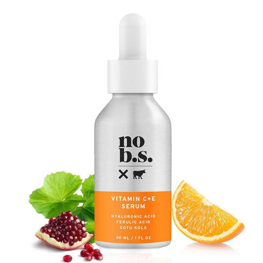 No Bad Stuff Vitamin C + E Serum – Festigendes Gesichtsserum für Anti-Aging, glättet, hydratisiert, polstert feine Linien und reduziert dunkle Flecken (30 ml)