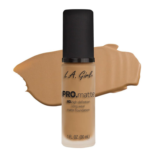 L.A. Girl PRO.Matte Foundation, Farbton Natural – Ölfreie, langanhaltende Deckkraft
