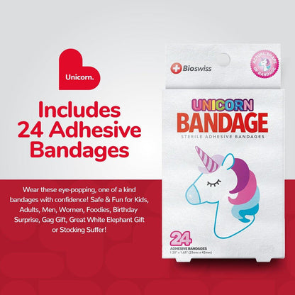 BioSwiss Einhorn-Pflaster, selbstklebend, latexfrei, steril, 24 Stück