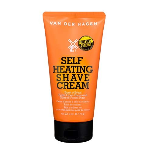 Van Der Hagen Selbst-erhitzende Rasiercreme – Wärme öffnet Poren und macht Stoppeln weich, 177 ml