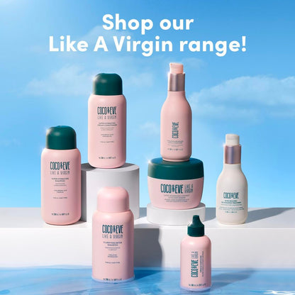 Coco & Eve Like a Virgin Hair Maske – Kokos & Feigen Haarmaske für trockenes, geschädigtes Haar mit Sheabutter & Arganöl zur Reparatur & Feuchtigkeitsversorgung | Tiefenpflegende Haarkur (212 ml)