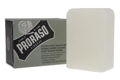 Proraso Aftershave Alum Block – Natürlicher Alaunstein für die Hautpflege nach der Rasur, 1 Stück