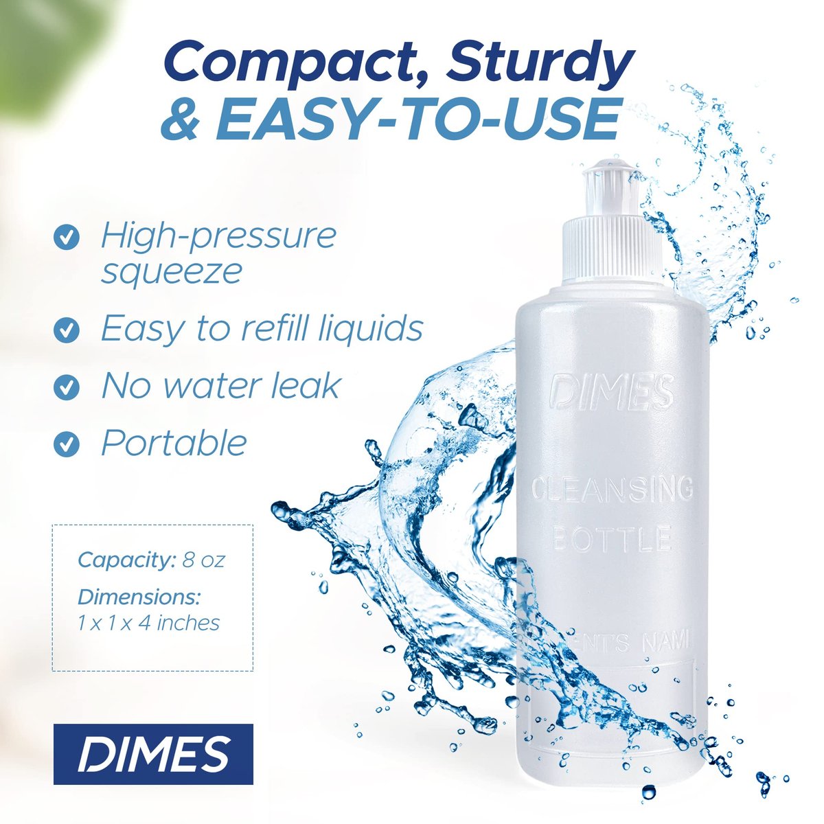 Dimes Peri-Flasche 3er-Pack – Tragbares Bidet für die Intimhygiene nach der Geburt