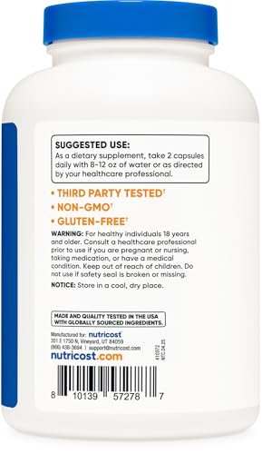 Nutricost Echinacea 800mg, 240 Kapseln - Vegetarische Kapseln, Nicht-GVO, Glutenfrei, 120 Portionen