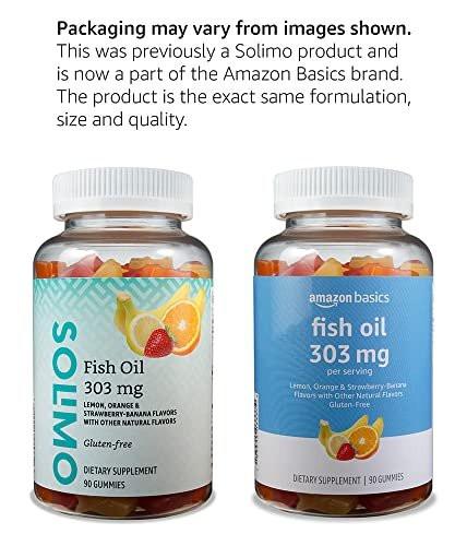 Omega-3 Fischöl Gummibärchen 303 mg, Zitrone, Orange & Erdbeer-Banane, 90 Stück