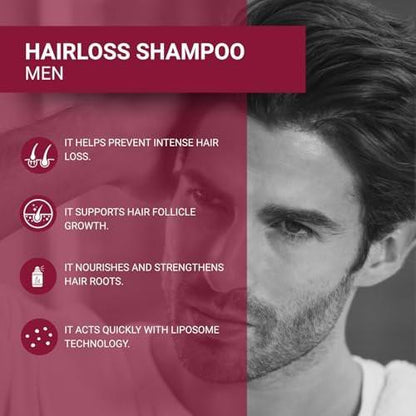 BIOXCIN Kräuter-Shampoo gegen Haarausfall – Stärkende & nährende Formel, Anti-Schuppen, Kopfhaut revitalisierend, tiefenfeuchtigkeitsspendend & reparierend, mit natürlichen Pflanzenextrakten für gesundes, dichteres Haar (3er-Pack, 9 Fl Oz)