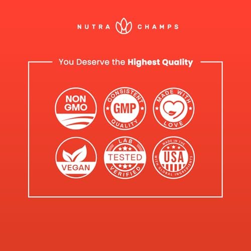 NutraChamps Horny Goat Weed 1000mg – Epimedium Energie-Supplement, 10-fache Stärke Icariin, Ginseng, Tribulus & Maca Kapseln für Frauen & Männer, verbesserte Absorption mit schwarzem Pfeffer, 60 vegane Kapseln