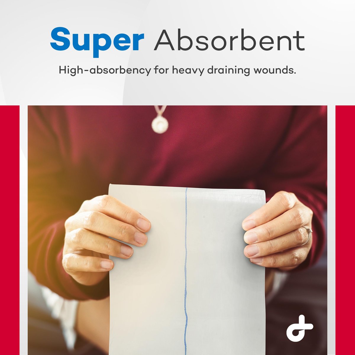 Dealmed ABD-Kompressen 8"x10" (24 Stück) steril, einzeln verpackt, saugfähig, nicht haftend für Wundversorgung, Drainage, Erste Hilfe