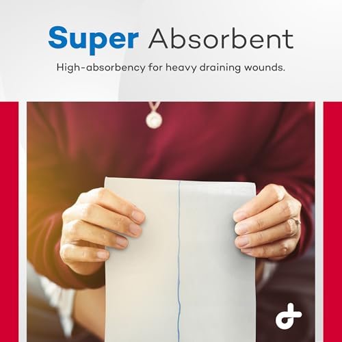 Dealmed ABD-Kompressen 8"x10" (24 Stück) steril, einzeln verpackt, saugfähig, nicht haftend für Wundversorgung, Drainage, Erste Hilfe