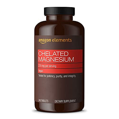 Chelatiertes Magnesium – 270 mg pro Portion als Magnesiumglycinat-Chelat, 240 vegane Tabletten